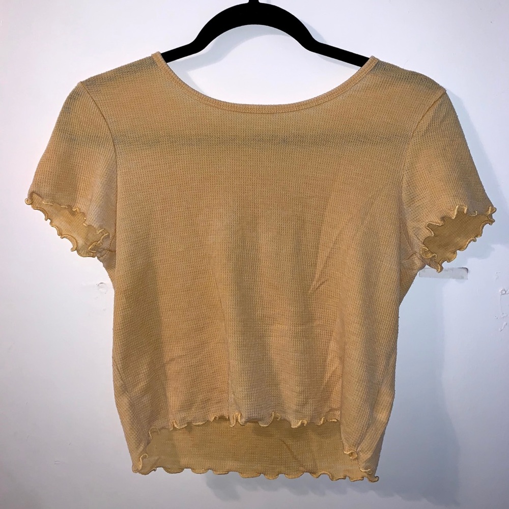 american eagle ruffle top